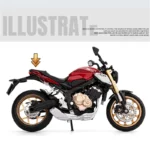 1:12 Dream Wing CB650R Alloy Sports Motorcycle Model Diecasts Metal Track Racing Motorcycle Model Sound and Light Kids Toys Gift - Image 4