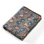 Warm Pet Cat Blanket Autumn Winter Cozy Thicken Fleece Kitten Footprint Bed Mat for Small Medium Big Cats Dog Chihuahua Supplies - Image 5