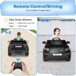 Kids Electric Car, 12V Electric Quad With 2.4GHz Remote Control/Wheel Shock Absorption/MP3 Music, Ride-on Toys Christmas Gift - Image 5