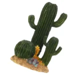 Large Artificial Cactus Decor for Reptile Terrarium Desert Habitat Simulation Resin Fake Cactus Plants for Tortoise Lizard Snake - Image 2