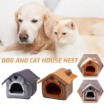 House Style Pet Bed for Small Dogs & Cats - All Season Removable Washable Dog House Winter Warm Teddy Bed Pet Supplies - Image 6