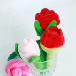 Stuffed Dog Toy Squeak Rose Flower Plush Chew Toy for Small and Dogs - Image 5