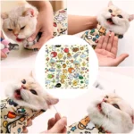 Cat Grooming Wrap Self-Adherent Cat Restraint Wrap Anti-Escape Cat Swaddle Burrito Wrap for Nail Trimming Cat Grooming Supplies - Image 4