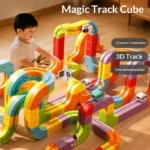 Versatile Magnetic Track Car Magnetic Sheet Children'S Puzzle Toy Electric Magical Magnetic Block Anti Gravity Toy Birthday Gift