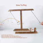 Ring Toss Games for Kids Adults Home Party Drinking Games Fast-paced Handheld Wooden Board Games Shot Ladder Bundle Outdoor Bars - Image 4