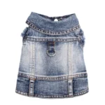 Dogs and Cats Jeans Coat Jacket Towable Denim Vest Cat Puppy Spring/Autumn Clothes Apparel - Image 5