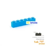 80pcs 1x6 Dot Bulk Building Blocks Thick Figures Bricks Educational Creative Size Compatible With 3009 Plastic Toy for Children - Image 4