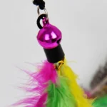 Funny Kitten Cat Teaser Interactive Toy Rod with Bell and Feather Toys for Cats Teaser Interactive Toy Rod Pet Cats Toys Stick - Image 3