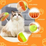 3 in 1 Pet Brush Cat Steam Brush Comb Dog Brush Electric Spray Cat Hair Brushes Massage Pet Grooming Hair Removal Combs - Image 3