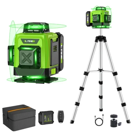 LFINE 4D Professional Laser Level 16 Lines Horizontal And Vertical With Remote Control 360°Self-leveling Laser Levels