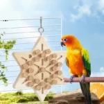 Parrot Chewing Toys Natural Wooden Parrots Block Cork Puzzle Toy Hanging Small Birds Playing Tearing Toy Bird Cage Accessories - Image 3