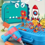 DIY Nut Hand Disassembly Assembly Puzzle Simulated Screwing Toolbox Early Educational Kids Toy Shape Insert Blocks Toys For Boys - Image 3