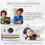 Kids camera instant print toys, Polaroid small camera, with USB charging, three rolls of thermal printing paper, gifts for - Image 5