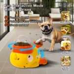 Little yellow duck pet leaking device pet interactive toys educational training device pet feeding device puppy leaking toys