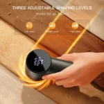 Fabric Shaver Rechargeable Lint Shaver with Digital Display 3-Speeds Sweater Shaver Electric Portable Lint Remover for Clothes - Image 3