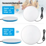19/25cm Pigeon Drinker Heating Plate Winter Chicken Quail Poultry Drinking Water Constant Temperature Base Insulation - Image 2