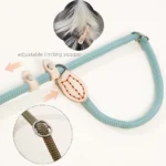 1.5M/1.8M Dog Leash Slip Rope Lead Leash Heavy Duty Braided Rope Adjustable Loop Collar Training Leashes for Medium Large Dogs - Image 3