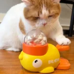 Little yellow duck pet leaking device pet interactive toys educational training device pet feeding device puppy leaking toys - Image 5
