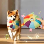 Dog Sounding Plush Toy Bell Cartoon Flying Disc Toy Small Dog Teeth Grinding Toy Wear-resistant Bite-resistant Puppy Pet Product - Image 3