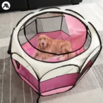 Octagon Foldable Pet Playpen Oxford Fabric Dog Cage Removable Washable Cat Tent and Whelping Box for Puppies/Kittens - Image 5