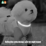 ATUBAN Dog Boot Suspenders,Shoes For Dogs,Anti-Slip Adjustable Protectors Raincoat Coat Wrap Suspenders Glow-in-The-Dark Strips - Image 4