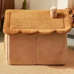 Foldable Pet House Removable Washable Cat House Puppy Cave Sofa Pet Bed House for Extra Small Dogs and Small and Medium Cats - Image 6