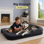 Foldable Dog Bed for Adult, Kids, Plush Pet Couch Bed for Large Dogs, Washable Pet Sofa Bed with Non-Slip Bottom Dog Accessories - Image 2