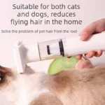 All in One Wireless Pet Hair Combs Vacuum Cleaner Car Multipurpose Dog Hair Combs Handheld Cat Brush Hairs Vacuum Grooming Kit - Image 2