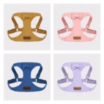 Trendy Premium Suede Dog Harness Leash Set - Adjustable Pet Chest Strap Soft & Durable Puppy kitten Fashion Accessories - Image 6