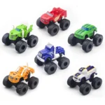 6Pcs Blaze Monster Racing Car Diecast Toy Set Russia Miracle Crusher Truck Vehicle Transformation Toys for Kids Best Gifts - Image 2