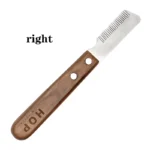 Professional Grooming Dog Comb Stainless Steel Wooden Handle Stripping Knife Pet Hair Remover Pluck Excess Undercoat accessories - Image 5