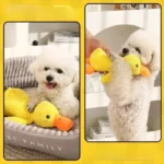 Dog Toy Plush,Sleeping Duck With Sound Pet Interactive Plush Bite Resistant Teeth Grinding Puppy Cat Relieve Boredom Pet Product - Image 4