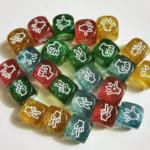 10PCS Glitter Dice 6 Sided 20MM Rock Paper Scissors Toy Party KTV BAR Drinking Games For Adults Juegos De Mesa Divertidos - Image 6