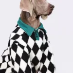 Dog Winter Coat For Large Dogs Thickened Plaid Pattern Warm Fleece Dog Jacket For Labrador Border Collie Doberman Pet Apparel - Image 3