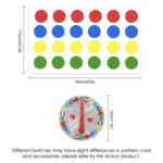 1 Set Twist Game Funny Kid Family Body Twist Move Mat Board Game Party Fun Board Games Party Game Family Game - Image 5