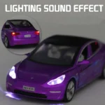 1:32 Tesla MODEL 3 Alloy Car Model Diecasts & Toy Vehicles Toy Cars Kid Toys For Children Gifts Boy Toy - Image 5
