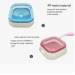 Dog Drinking Water Bowls 1000ml Large Capacity Floating Non-Wetting Mouth Cat Slow Anti-Overflow Water Feeding Dispenser - Image 4