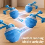 Smart Dog Toy Ball Electronic Interactive Pet Toy Moving Ball USB Automatic Moving Bouncing for Puppy Birthday Gift
