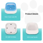 Dog Drinking Water Bowls 1000ml Large Capacity Floating Non-Wetting Mouth Cat Slow Anti-Overflow Water Feeding Dispenser - Image 6