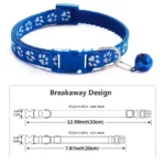 Cute Cat Dog Collars with Bell for Small Dogs Personalized Breakaway Dog Collars Luxury Designer for Cat Adjustable Accessories - Image 6