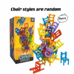 24-42pc children's puzzle folding chair toy parent-child interactive game for kids chair stack party game juego social games - Image 2