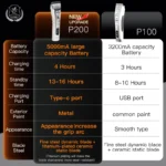 Fenice New Upgrade 5000mA Capacity Cordless LCD Screen Pets Dog Grooming Clippers Rechargeable Haircut Shaver for Trimming Salon - Image 2