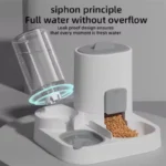 Two-in-One Cat Feeding Water Feeder Dog Bowl Smooth Food & Water Supply Pet Water Dispenser Cat Bowl Pet Supplies - Image 3