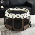 Octagon Foldable Pet Playpen Oxford Fabric Dog Cage Removable Washable Cat Tent and Whelping Box for Puppies/Kittens - Image 3