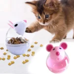 Pet Feeder Cat Toy Mouse Food Roll Drain Dispenser Bowl Play Training Cat Funny Toy Kitten Cat Toy Pet Supplies - Image 3