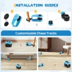 Cat Toys Cat Wheel Exerciser New Cat Treadmill for Indoor Adjustable Speed Simulated Interactive Hunting Cat Toy with Remote Con - Image 5