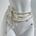 Fairy Tassel Waist Chain For Women Glitter Pearl Butterfly Pendant Belt Strap Dress Crop Top Bikini Sexy Waist Decorative Chain - Image 6