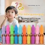 Children's Fun Beverages Color Match Toys 20bottles + base,Early Childhood Guessing Memory Training Interactive Puzzle Christmas - Image 2