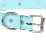 Bone Rivets Leather Dog Collar Colourful Puppy Neck Strap Collar For Small Medium Large Dogs Cat Pug Chihuahua Accessories S-XL - Image 3