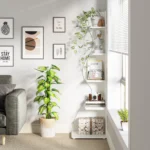 Tribesigns Wavy Corner Shelf, Modern 5-Tier Bookshelf Bookcase with Curvy Shape, Unique Plant Stand Display Rack for Living Room - Image 4